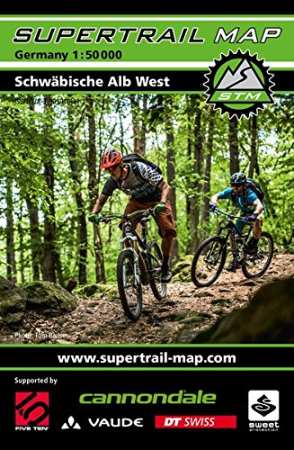 Supertrail Map Schwäbische Alb West: Maßstab 1:50.000