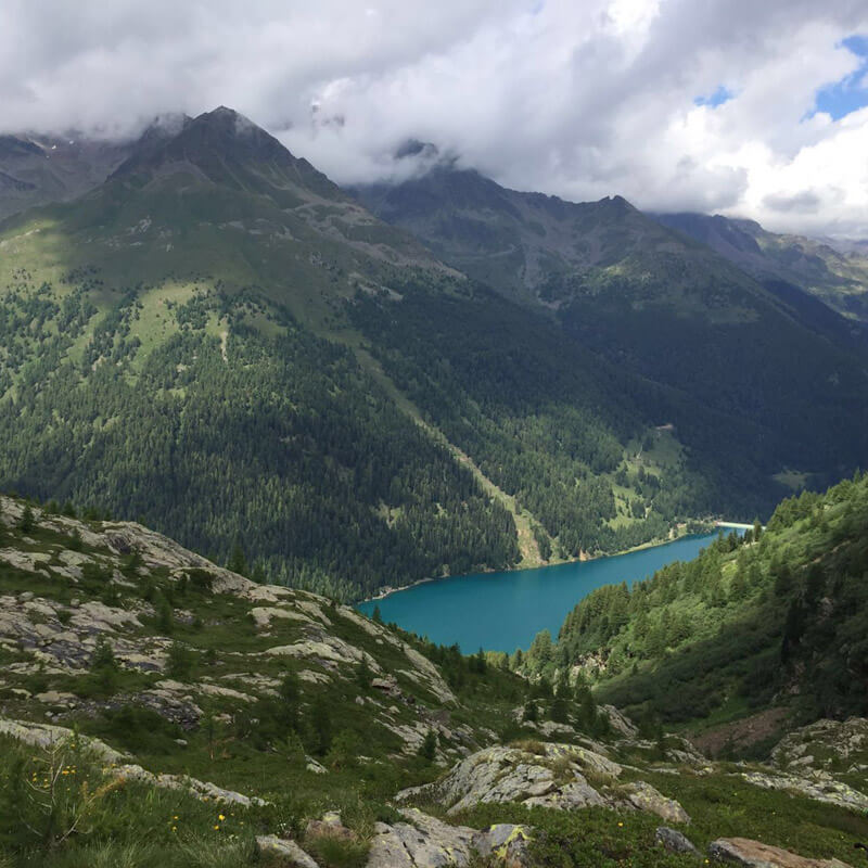 Blick auf den Lago di Pian-palu