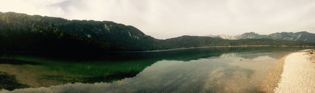 Mountainbiken am Eibsee