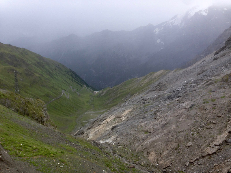 Regenwolken am Stilfser Joch