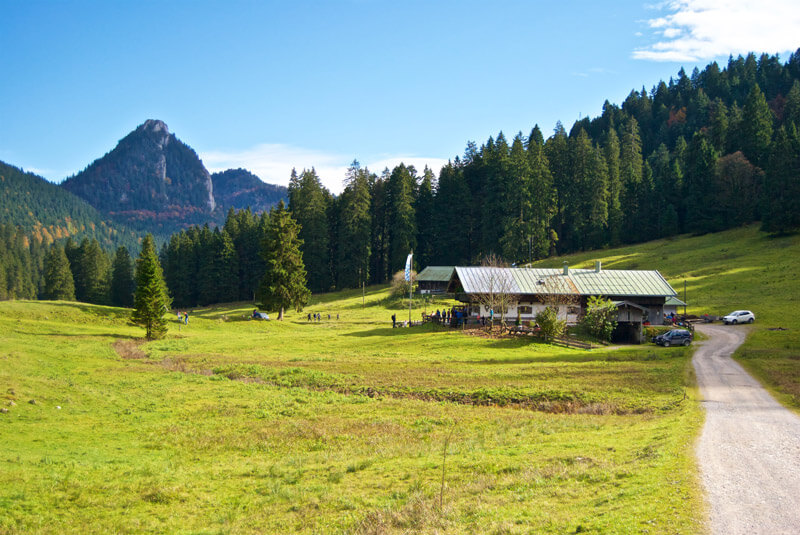 Beliebtes Ziel: Die Schwarzentenn Alm