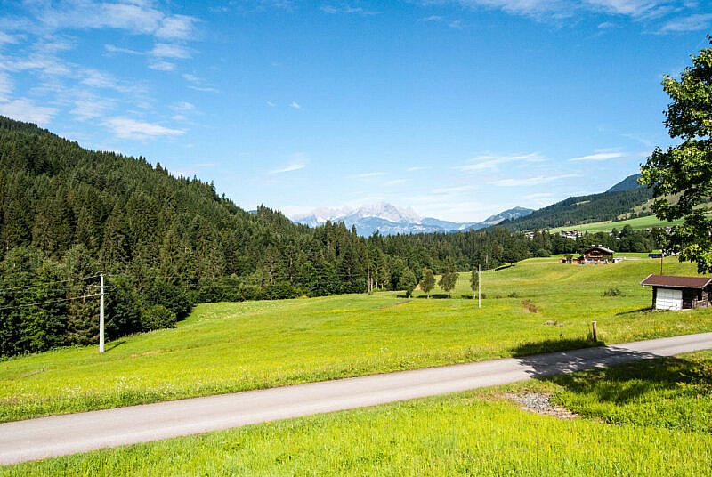 Blick auf das Kaisergebirge