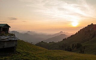 Sonnenuntergang am Rotwandhaus