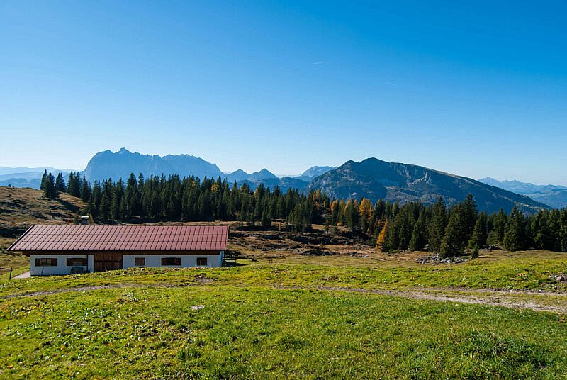 Blick aufs Kaiser Gebirge