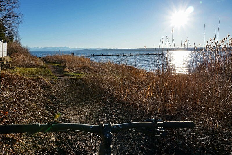 MTB Trail am Ufer des Ammersee