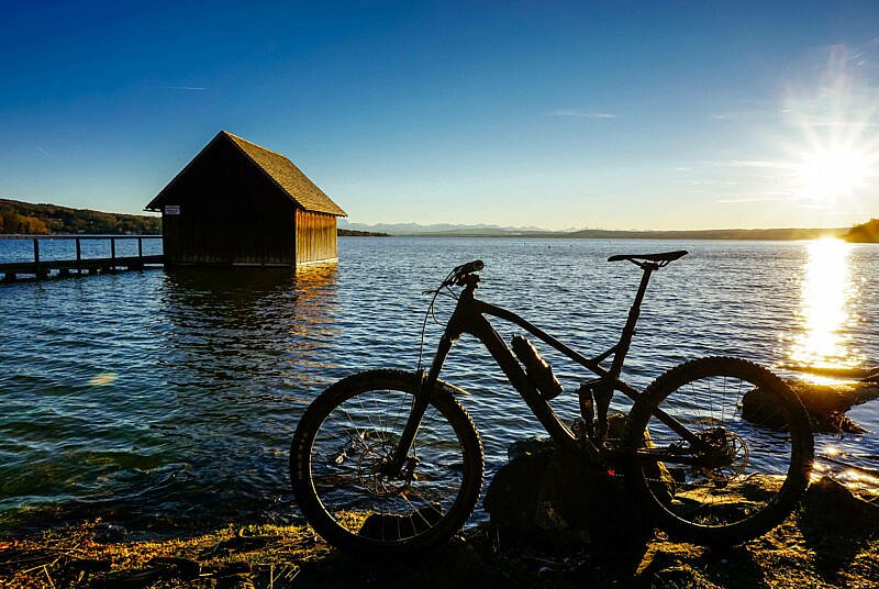 Mountainbiken am Ammersee