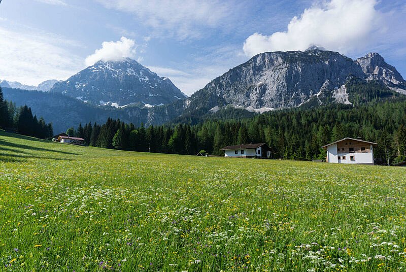 Am ersten Ansteig kurz hinter Ehrwald