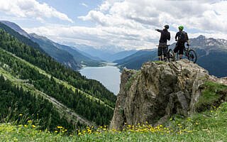 Aussichtspunkt 3 Länder Trails am Reschensee