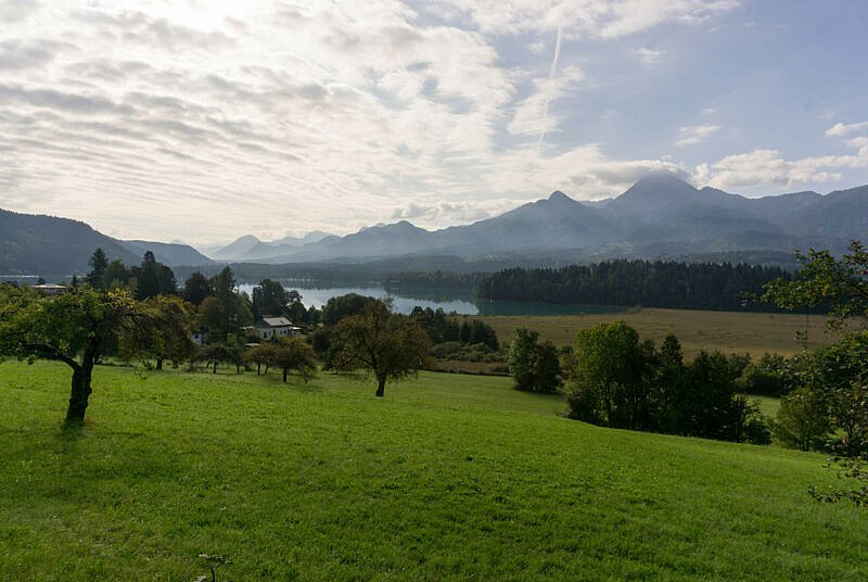 Blick auf die Karawanken