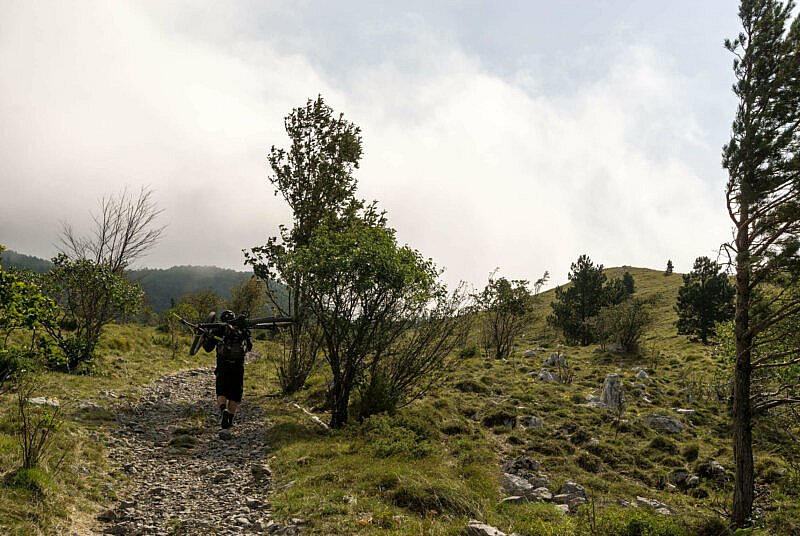 Tragepassage auf dem Nanos Plateau