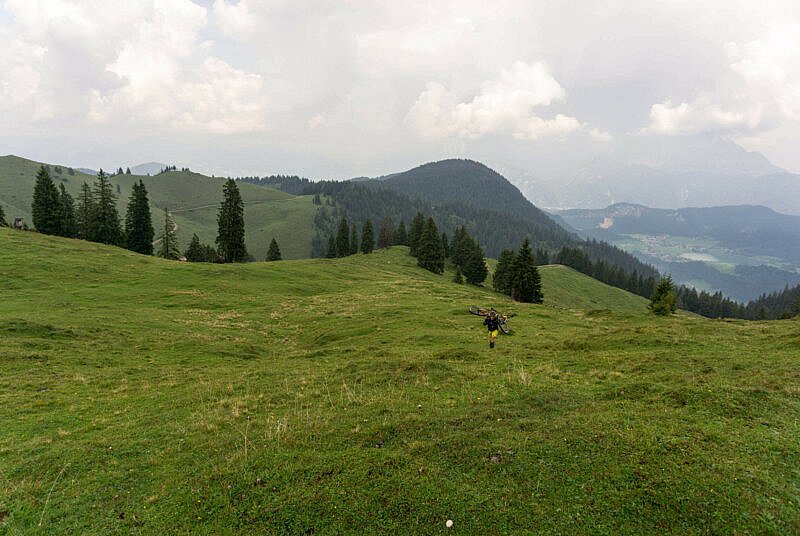 Tragepassage zum Trainsjoch